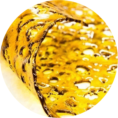 Close up image of high quality shatter